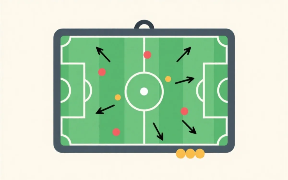 球队战术与对阵示意图