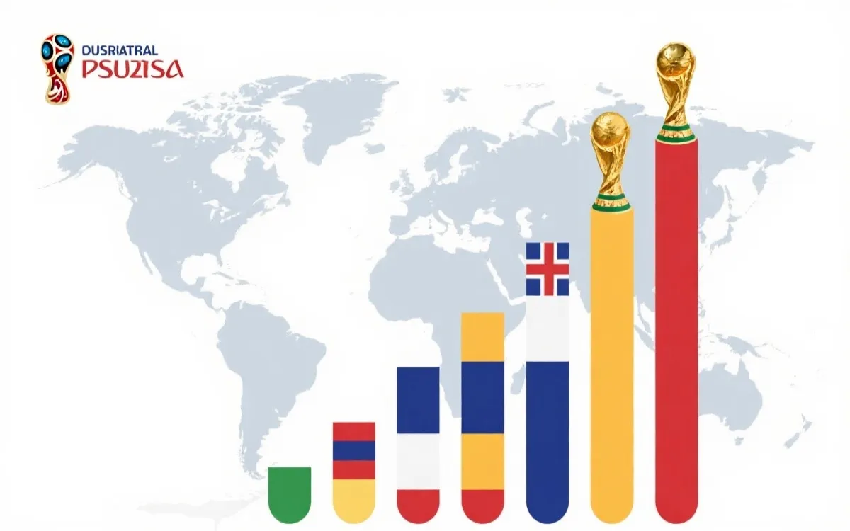 世界杯冠军次数全景图：用可视化读懂豪门版图、周期规律与冷门故事
